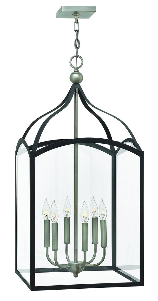 Hinkley - 3414DZ - Six Light Foyer Pendant - Clarendon - Aged Zinc