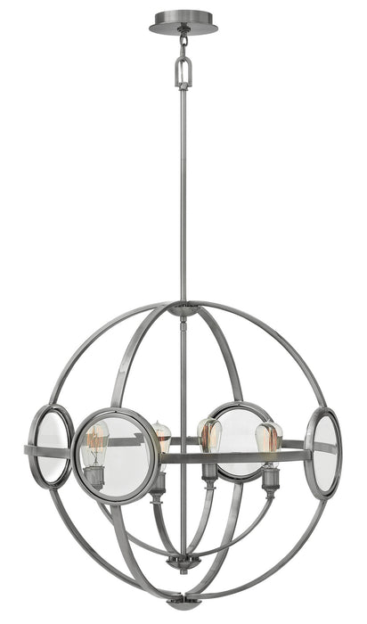 Hinkley - 3924PL - Four Light Chandelier - Fulham - Polished Antique Nickel