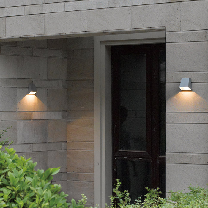 LED Outdoor Wall Mount from the Kilo collection in Marine Grey finish
