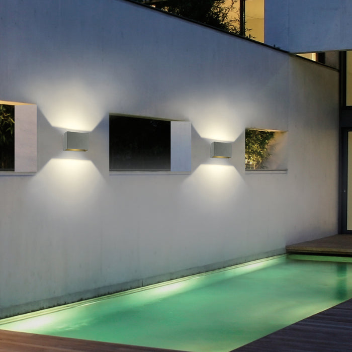 LED Wall Mount from the Vello collection in Marine Grey finish