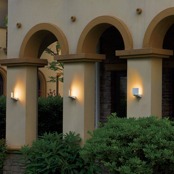 LED Outdoor Wall Mount from the Mana collection in Marine Grey finish