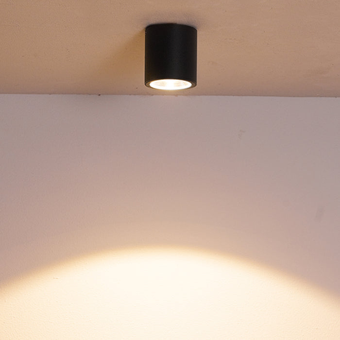 LED Outdoor Flushmount from the Sky collection in Graphite Grey finish