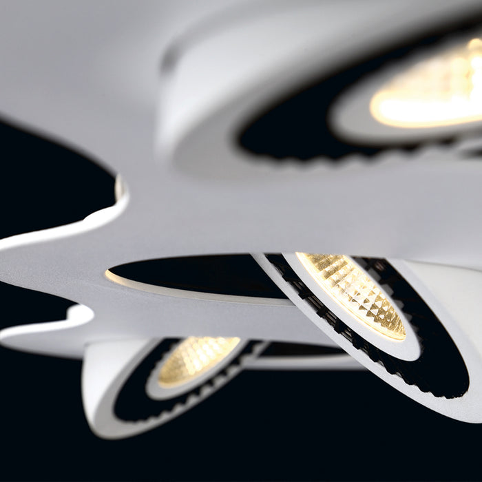LED Pendant from the Vision collection in White/Black finish