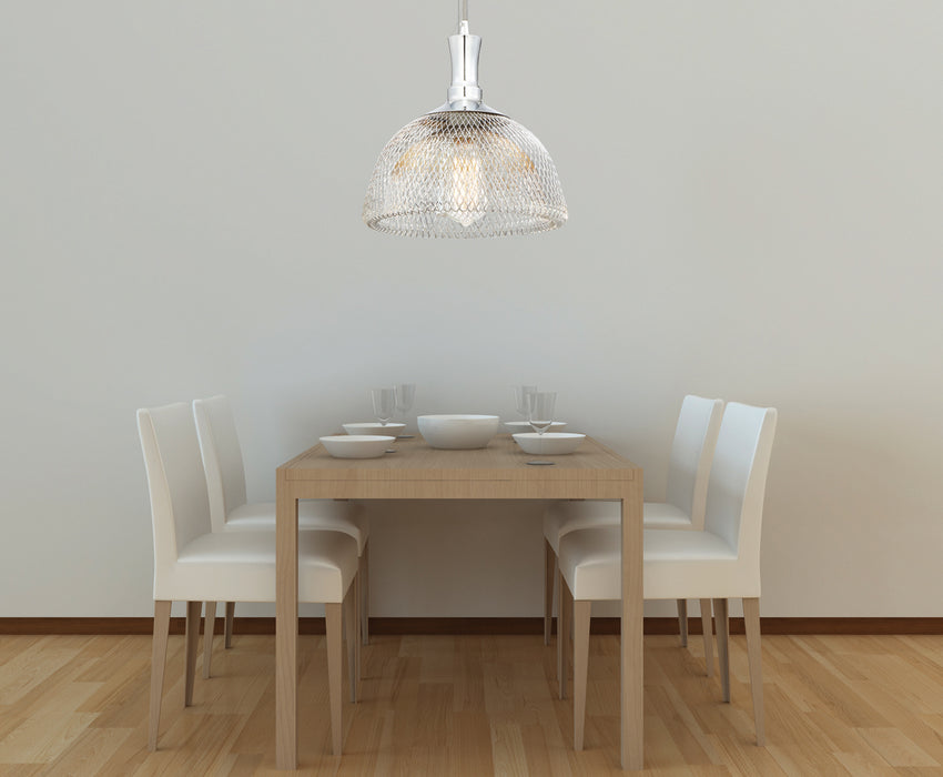 One Light Pendant from the Filo collection in Chrome finish