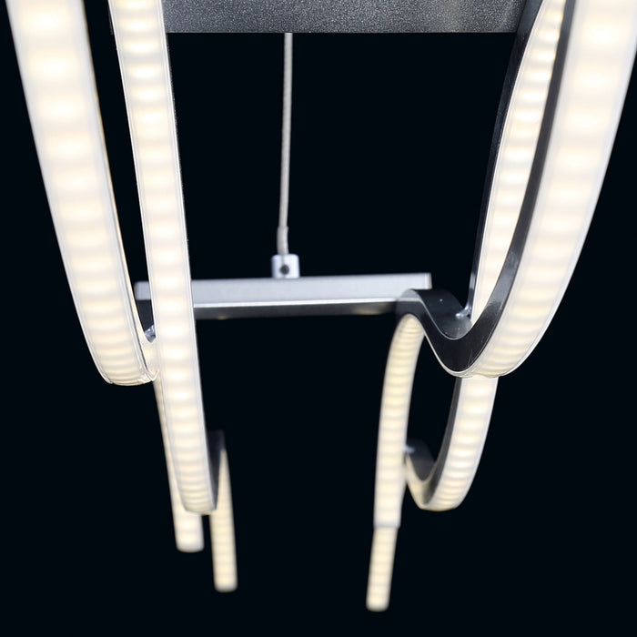 LED Pendant from the Sly collection in Silver finish