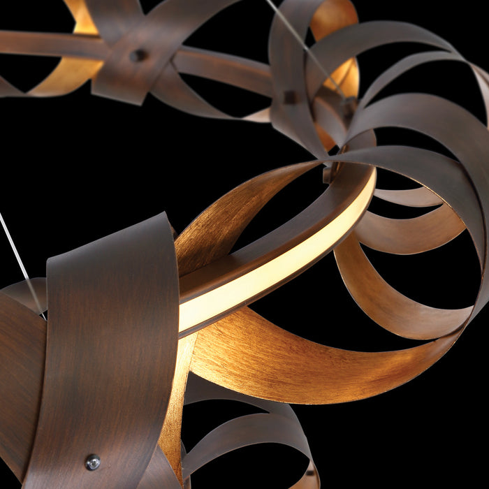 LED Chandelier from the Banderia collection in Bronze finish
