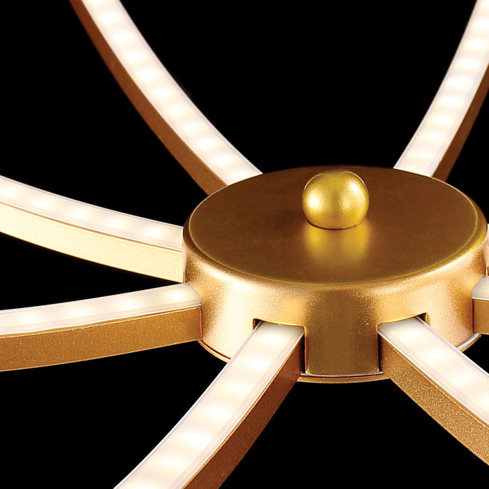 LED Pendant from the Leggero collection in Gold finish