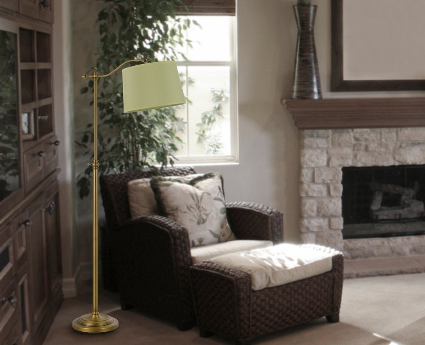 One Light Floor Lamp from the Wilmington collection in Antique Brass finish