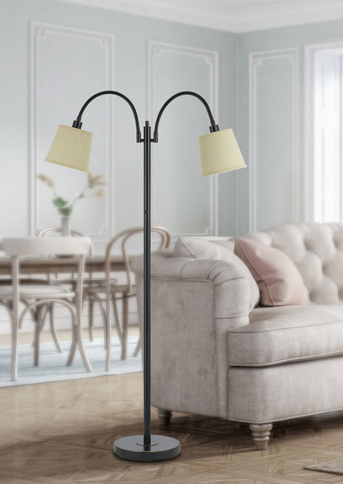 Two Light Floor Lamp from the Gail collection in Dark Bronze finish