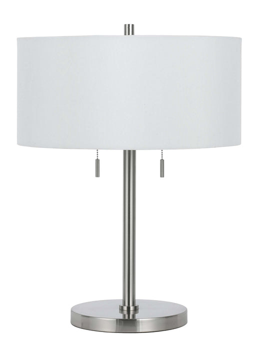 Cal Lighting - BO-2450TB-BS - Two Light Table Lamp - Calais - Brushed Steel