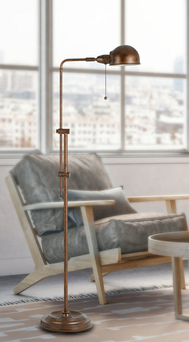 One Light Floor Lamp from the Croby collection in Rust finish