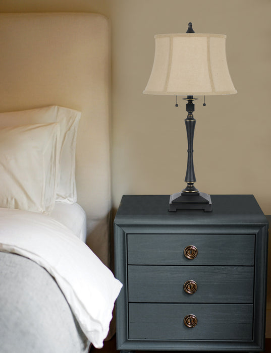 Two Light Table Lamp from the Madison collection in Oil Rubbed Bronze finish