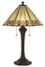 Cal Lighting - BO-2676TB - Two Light Table Lamp - Tiffany - Matt Black