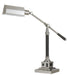 Cal Lighting - BO-2687DK - One Light Desk Lamp - Angelton - Brushed Steel/Wood
