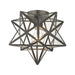 ELK Home - 1145-005 - One Light Flush Mount - Moravian Star - Bronze