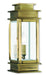 Livex Lighting - 2013-01 - One Light Outdoor Wall Lantern - Princeton - Antique Brass