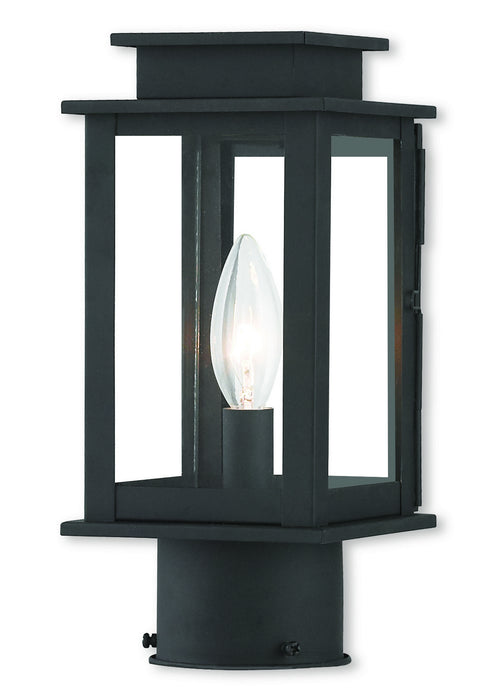 Livex Lighting - 20201-04 - One Light Outdoor Post-Top Lanterm - Princeton - Black