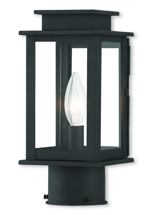 Livex Lighting - 20201-04 - One Light Outdoor Post-Top Lanterm - Princeton - Black