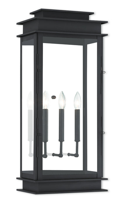 Livex Lighting - 20208-07 - Three Light Outdoor Wall Lantern - Princeton - Bronze