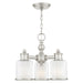Livex Lighting - 40203-91 - Three Light Mini Chandelier/Ceiling Mount - Middlebush - Brushed Nickel