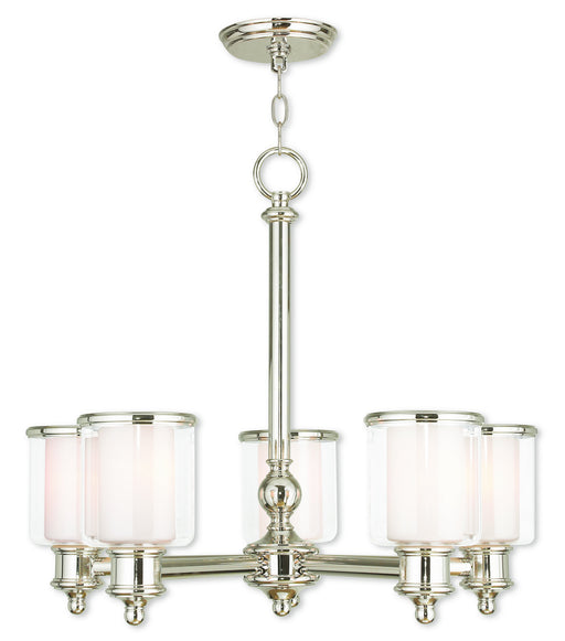 Livex Lighting - 40205-35 - Five Light Chandelier - Middlebush - Polished Nickel