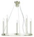 Livex Lighting - 40245-35 - Five Light Chandelier - Alpine - Polished Nickel