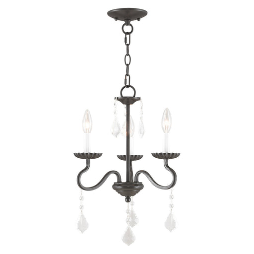 Livex Lighting - 40773-92 - Three Light Mini Chandelier - Callisto - English Bronze