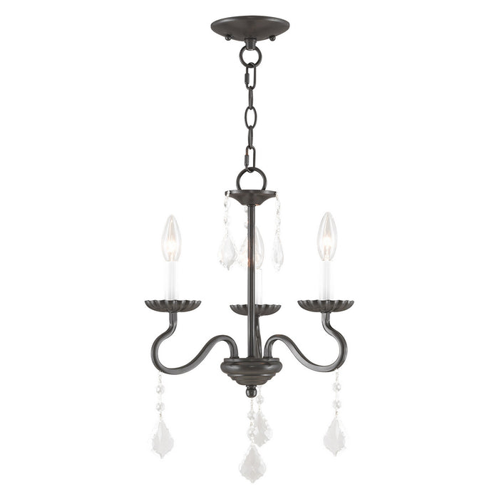 Livex Lighting - 40773-92 - Three Light Mini Chandelier - Callisto - English Bronze
