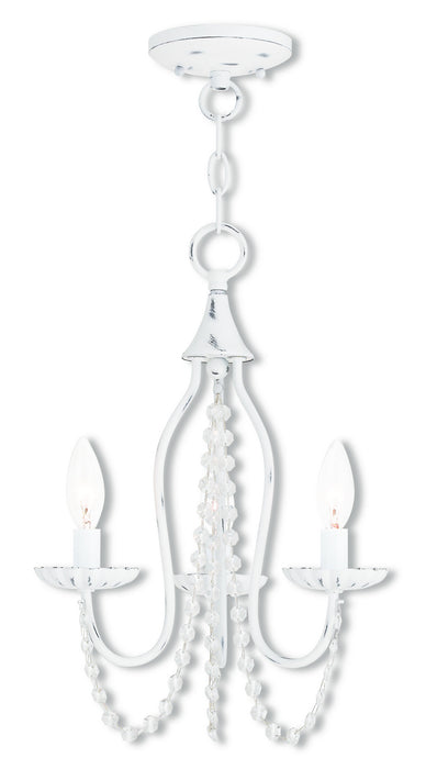 Livex Lighting - 40793-60 - Three Light Mini Chandelier - Alessia - Antique White