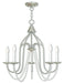 Livex Lighting - 40795-91 - Five Light Chandelier - Alessia - Brushed Nickel