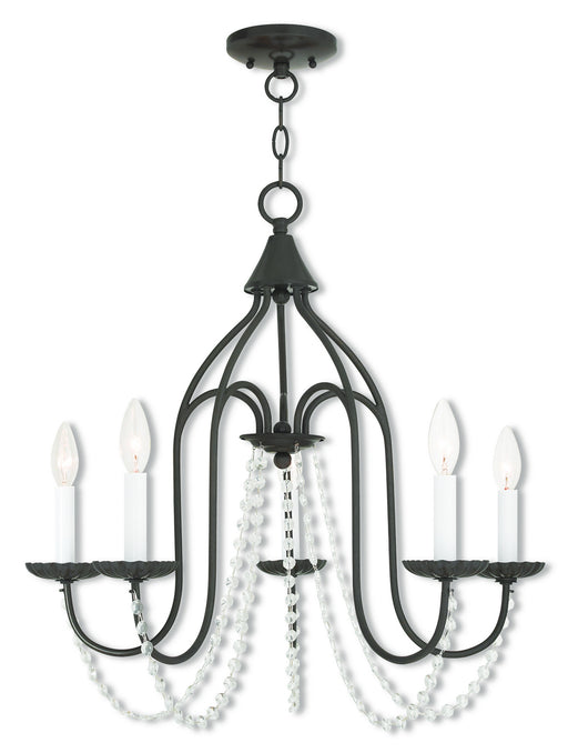Livex Lighting - 40795-92 - Five Light Chandelier - Alessia - English Bronze