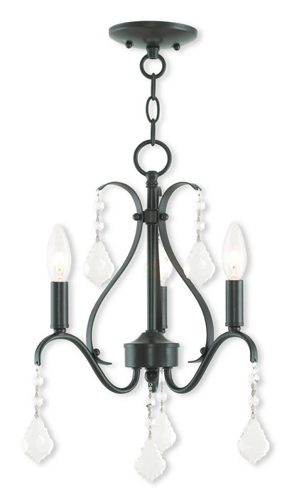 Livex Lighting - 40843-92 - Three Light Mini Chandelier - Caterina - English Bronze