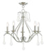 Livex Lighting - 40845-91 - Five Light Chandelier - Caterina - Brushed Nickel