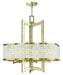 Livex Lighting - 50576-28 - Six Light Chandelier - Grammercy - Hand Applied Winter Gold