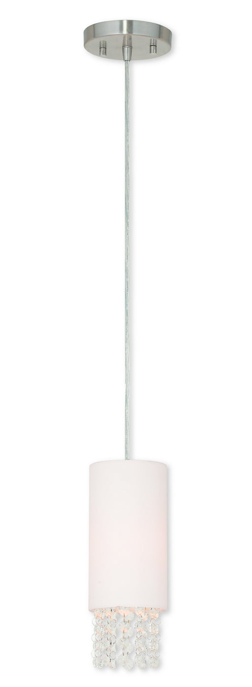 Livex Lighting - 51031-91 - One Light Mini Pendant - Carlisle - Brushed Nickel