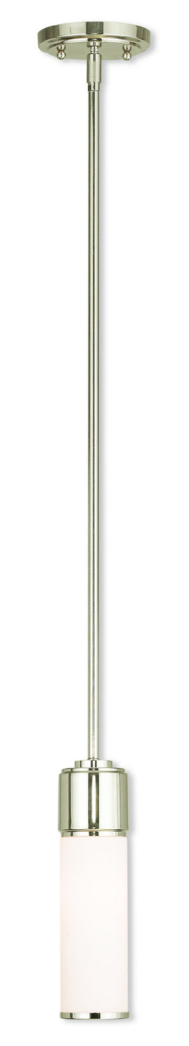 Livex Lighting - 52111-35 - One Light Mini Pendant - Weston - Polished Nickel