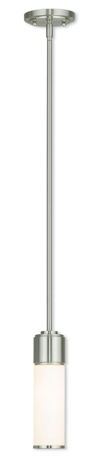 Livex Lighting - 52111-91 - One Light Mini Pendant - Weston - Brushed Nickel