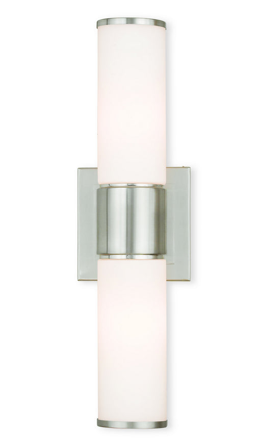 Livex Lighting - 52122-91 - Two Light Wall Sconce/ Bath Light - Weston - Brushed Nickel
