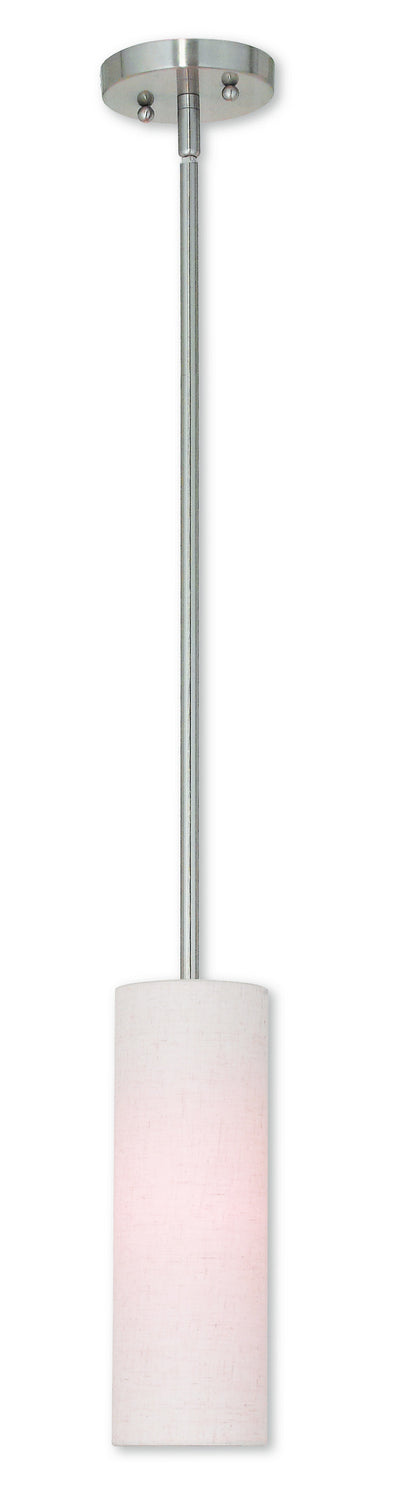 Livex Lighting - 52130-91 - One Light Mini Pendant - Meridian - Brushed Nickel