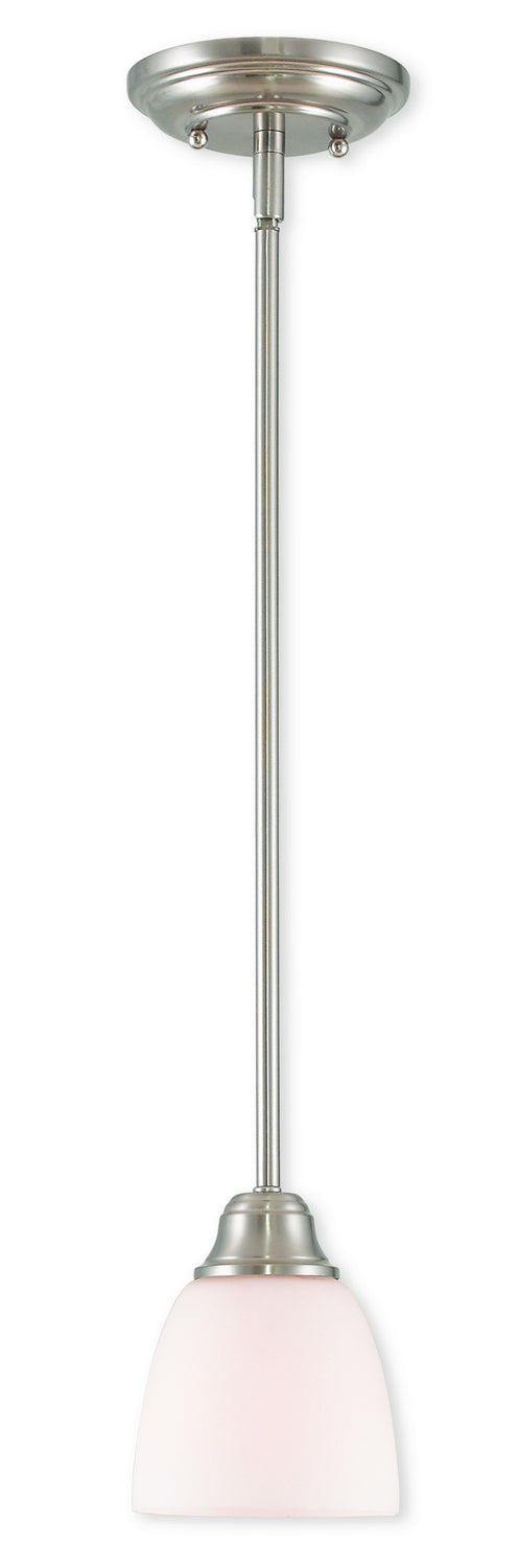 Livex Lighting - 53850-91 - One Light Mini Pendant - Somerville - Brushed Nickel