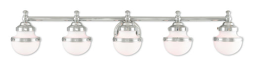 Livex Lighting - 5715-05 - Five Light Bath Vanity - Oldwick - Polished Chrome