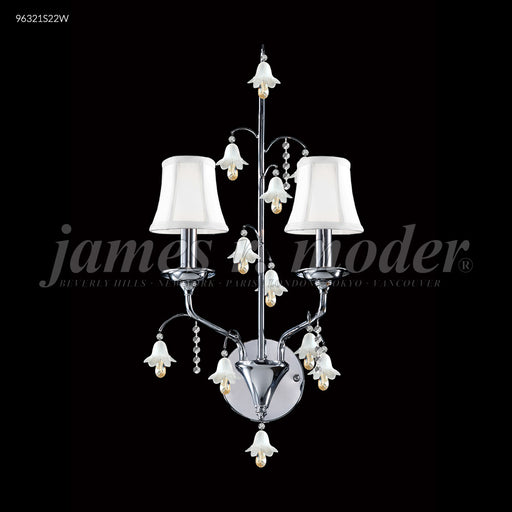 James R. Moder - 96321S22W - Two Light Wall Sconce - Murano - Silver