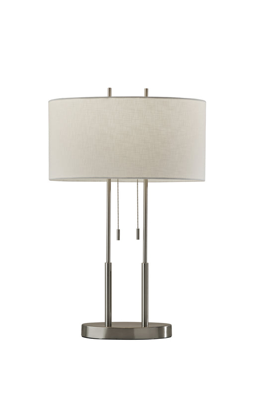 Adesso Home - 4015-22 - Two Light Table Lamp - Duet - Brushed Steel