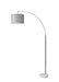 Adesso Home - 4249-22 - Arc Lamp - Bowery - White Marble