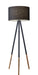 Adesso Home - 6285-01 - Floor Lamp - Louise - Black Metal/Wood