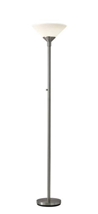 Adesso Home - 7500-22 - Two Light Torchiere - Aries - Brushed Steel