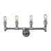 ELK Home - 10685/4 - Four Light Vanity - Cast Iron Pipe - Weathered Zinc, Zinc Plating, Zinc Plating