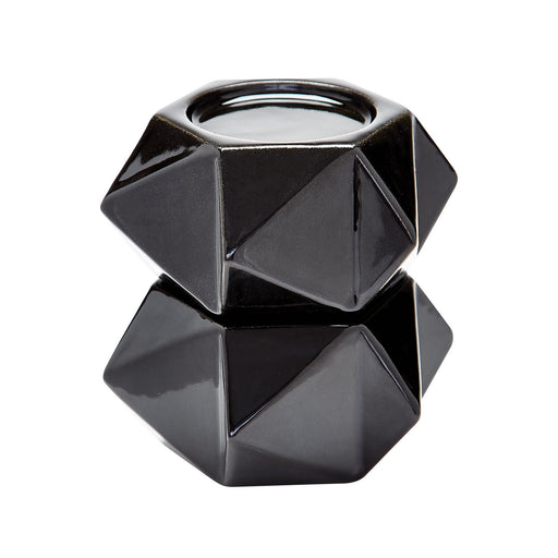 ELK Home - 857126/S2 - Candle Holder - Ceramic Star - Black