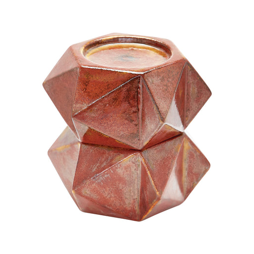 ELK Home - 857129/S2 - Candle Holder - Ceramic Star - Russet Bronze