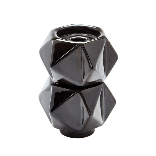 ELK Home - 857130/S2 - Candle Holder - Ceramic Star - Black